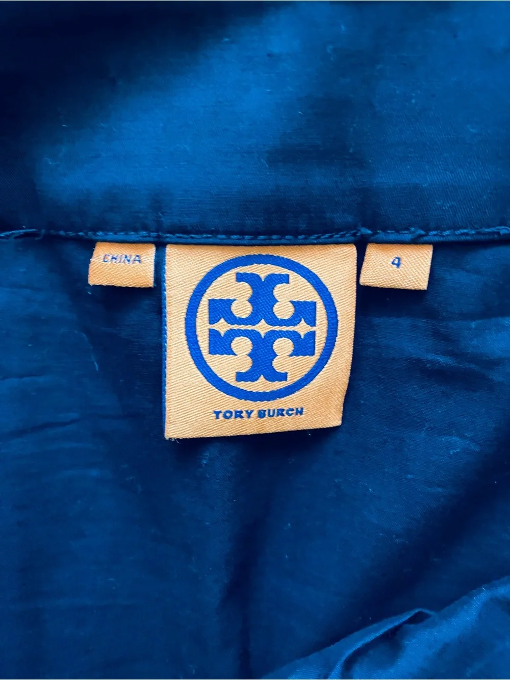 Tory Burch Navy Blue Two Front Pockets Utility Mini Skirt Size 4